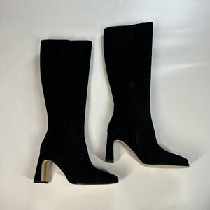 Sam Edelman Issabel Knee High Black Boots Women’s 6 Suede Dressy Tall Boots